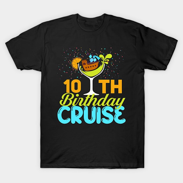 Funny 10th Birthday Cruise T-Shirt by Kesehatan Ibu Dan Anak